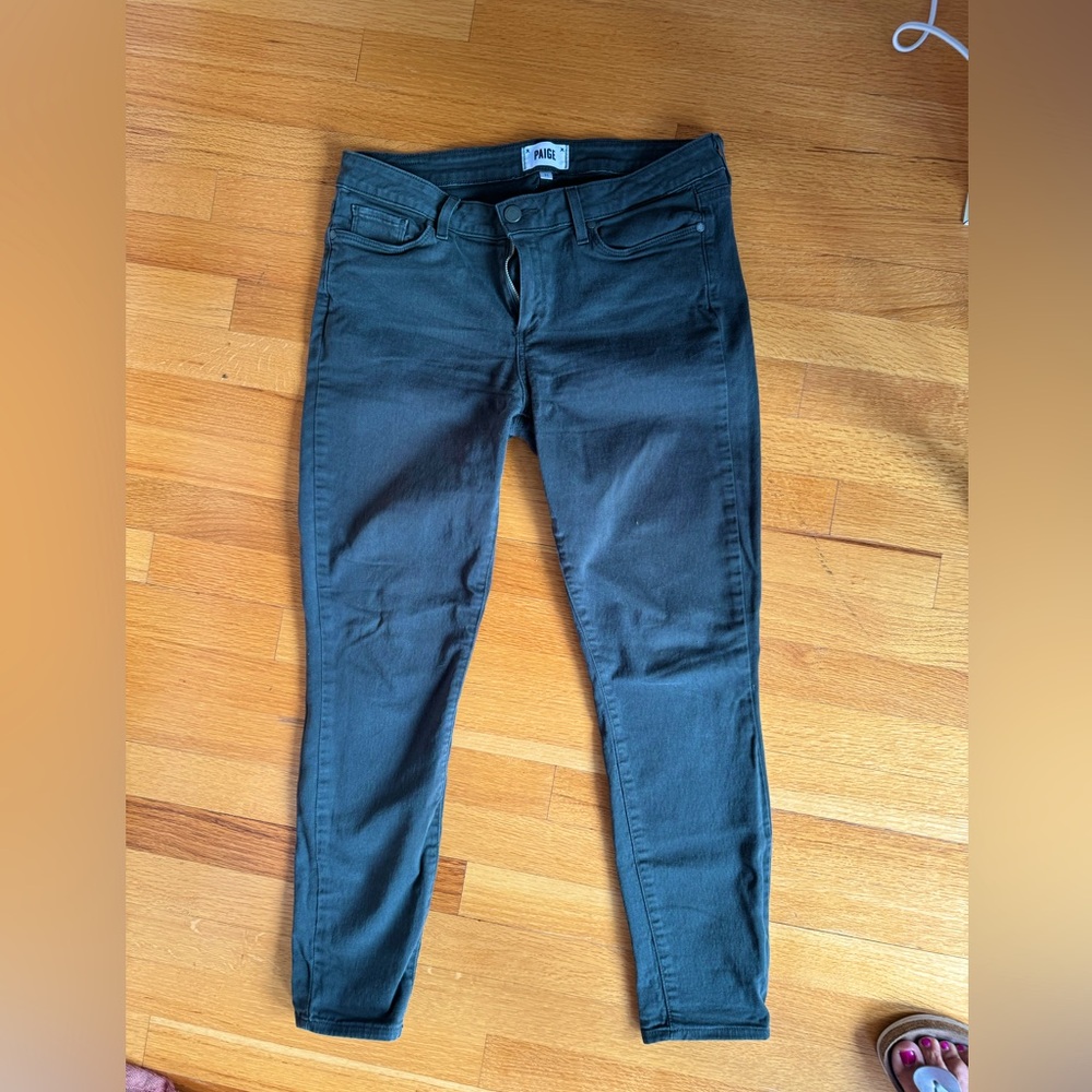 Paige jeans. Army Green. Size 31.